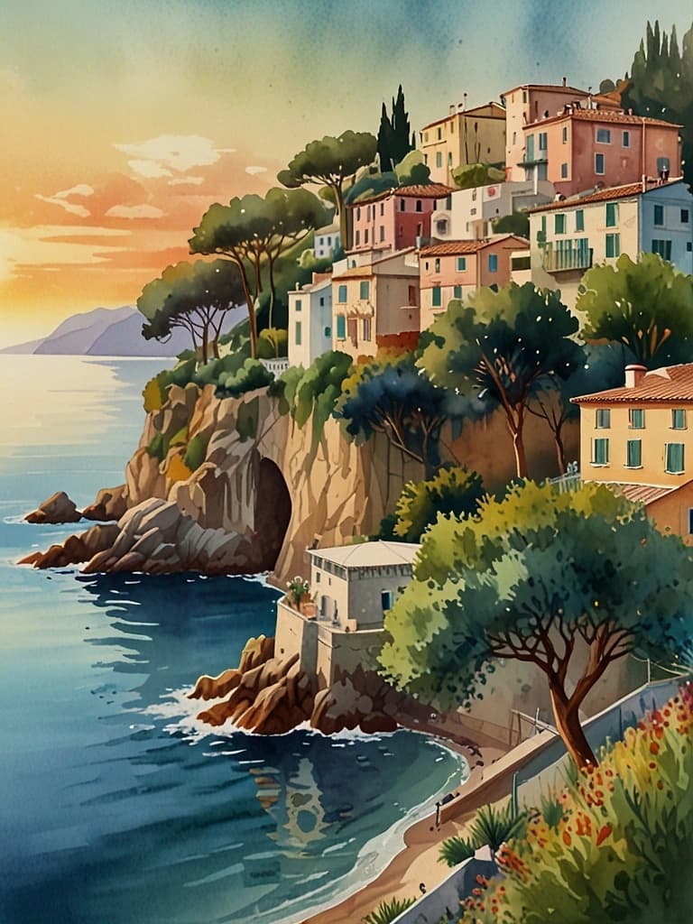 poster poberezhe italii
